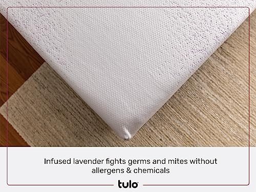 Tulo by Mattress Firm | 12 INCH Memory Foam Lavender Mattress | Pain-REDUCING Pressure Relief | Queen Size