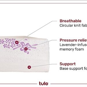 Tulo by Mattress Firm | 12 INCH Memory Foam Lavender Mattress | Pain-REDUCING Pressure Relief | Queen Size