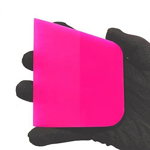 Pink PPF Squeegee Vinyl Squeegee for Car Vinyl Paint Film Installation, Window Tint Windshield Glass Cleaning Squeegee Tool (Pink)