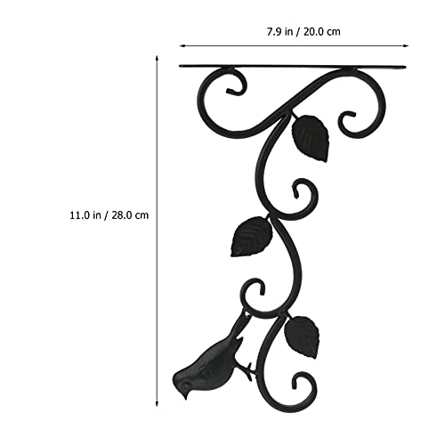 GANAZONO Outdoor Decor House Plants Plant Hanger Bracket Wall Hook Plants Bracket Rustic Iron Wall Hooks Metal Wall Shepherds Hook for Hanging Lanterns Coats Sconces Outdoor Decor House Plants