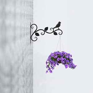 GANAZONO Outdoor Decor House Plants Plant Hanger Bracket Wall Hook Plants Bracket Rustic Iron Wall Hooks Metal Wall Shepherds Hook for Hanging Lanterns Coats Sconces Outdoor Decor House Plants