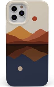 casely iphone 12/12 pro case | opposites attract | day & night colorblock mountain case