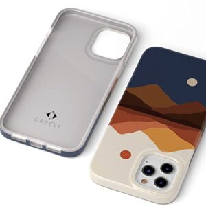 Casely iPhone 12/12 Pro Case | Opposites Attract | Day & Night Colorblock Mountain Case