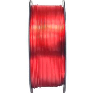 RANKI PETG Filament 1.75mm 3D Printer Filament, Dimensional Accuracy +/- 0.03 mm, 1kg Spool (Transparent red)