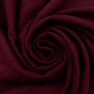 texco inc rayon spandex jersey knit (220 gsm)-maternity apparel, home/diy fabric, burgndy new 2 yards