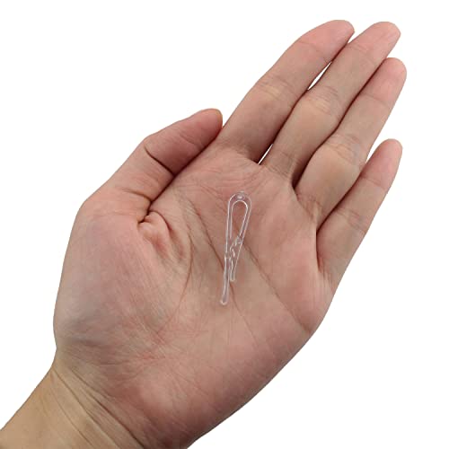 U Shape Shirt Clip ZCZQC 200PCS U Shape Clear Durable Plastic Alligator Clips Garment Clip with Teeth for Ties Socks Pants Shirts U-Shape Clothespins