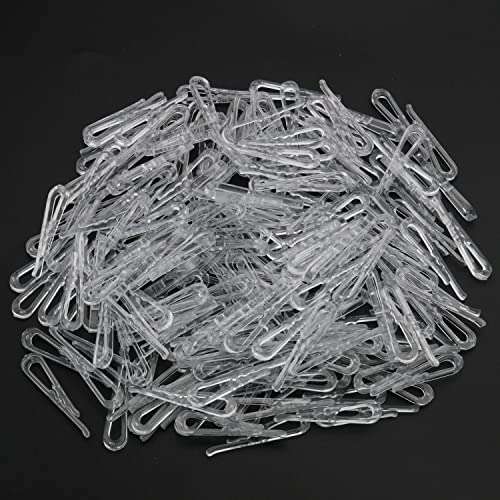 U Shape Shirt Clip ZCZQC 200PCS U Shape Clear Durable Plastic Alligator Clips Garment Clip with Teeth for Ties Socks Pants Shirts U-Shape Clothespins