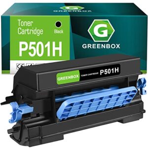 greenbox compatible toner cartridge replacement for ricoh type p501h 418446 for p501 im 430fb printer (1 black)