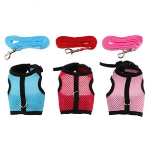 Small Pets Supplies Lovely Bunny Vest Harness and Leash Set Practical Pet Supplies for Ferret Rats