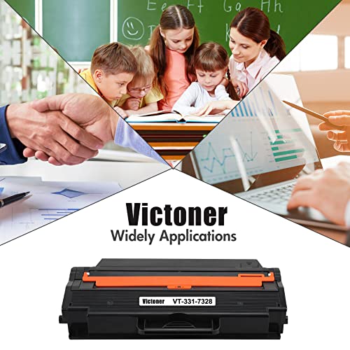 VICTONER Compatible B1260dn B1265dfw Toner Cartridge Replacement for Dell 331-7328 B1260 B1265 for Dell 1260 B126x Printer Ink (Black, 1-Pack)