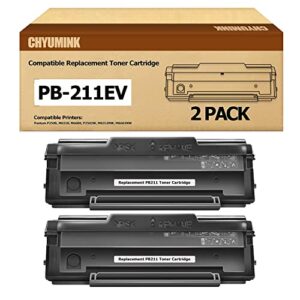 chyumink compatible replacement for pantum pb-211 toner cartridge use with pantum p2500w, p2502w, m6550nw, m6600nw, m6552nw, m6602n printers-2 pack