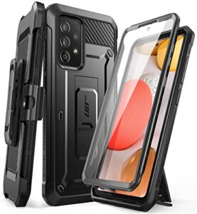 supcase unicorn beetle pro series case for samsung galaxy a53 5g (2022), full-body rugged belt-clip & kickstand case with built-in screen protector (black)