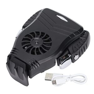 Phone Cooler Fan and Game Controller Triggers Kit Mute Cellphone Radiators with Active Grips for PUBG Survival Games