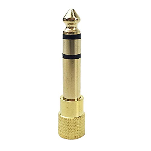 hutishop2020 1/8 3.5mm Female to 6.5mm 1/4 Male Headphone Jack Adapter Plug Stereo