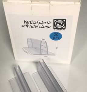 Vertical plastic soft ruler clamp 20pcs