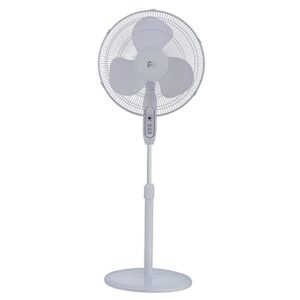 gam-pak perfect aire 48.5 in. h x 16 in. dia. 3 speed oscillating pedestal fan with remote - total qty: 1