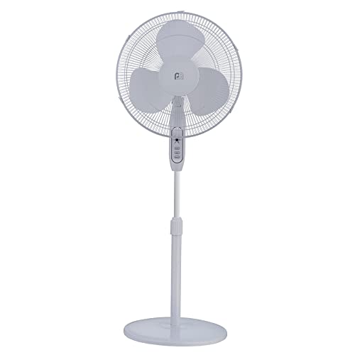 Gam-Pak Perfect Aire 48.5 in. H x 16 in. Dia. 3 Speed Oscillating Pedestal Fan with Remote - Total Qty: 1