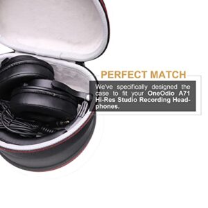 LTGEM EVA Hard Case for OneOdio Wired Over Ear Headphones Hi-Res Studio Monitor & Mixing DJ Stereo Headsets - Travel - Protective Carrying Storage Bag