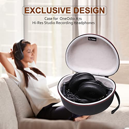 LTGEM EVA Hard Case for OneOdio Wired Over Ear Headphones Hi-Res Studio Monitor & Mixing DJ Stereo Headsets - Travel - Protective Carrying Storage Bag