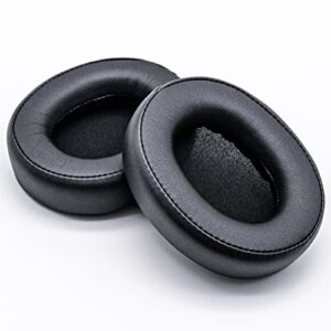 zixuancushion ear pads compatible with ath-sr50bt headphones, protein leather/memory foam ear cushions (black)