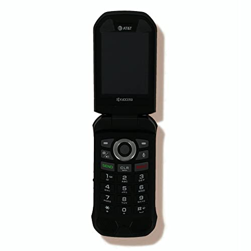 Kyocera Duraxe E4830 Epic AT&T Flip Smart Phone 16GB Rugged PTT Wi-Fi LTE Black (Renewed)