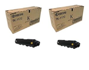 kyocera tk-1172 toner cartridge 2 pack for m2640idw with yield 7200 pages in retail packaging