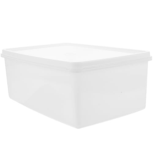 Luxshiny 1Pcs Clear Storage Box Stackable Clear Storage Bins Storage Bin Tote Storage Holder Box For Home Shop- 2. 1L