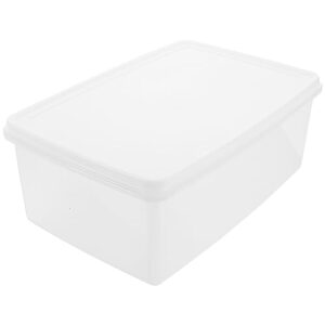 Luxshiny 1Pcs Clear Storage Box Stackable Clear Storage Bins Storage Bin Tote Storage Holder Box For Home Shop- 2. 1L