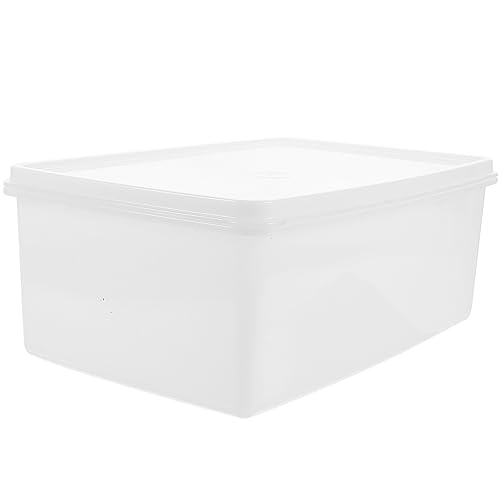 Luxshiny 1Pcs Clear Storage Box Stackable Clear Storage Bins Storage Bin Tote Storage Holder Box For Home Shop- 2. 1L