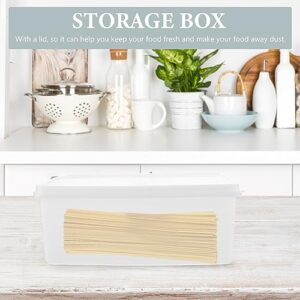 Luxshiny 1Pcs Clear Storage Box Stackable Clear Storage Bins Storage Bin Tote Storage Holder Box For Home Shop- 2. 1L