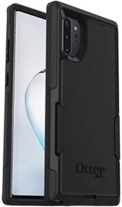 otterbox commuter series case for galaxy note10+ 5g - shock-absorbent bumper - solid black