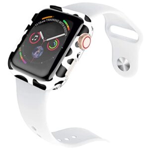 Cow Pattern for iWatch Protective Case Compatible for Apple Watch Case 38/ 40 mm for Apple Watch Series 6/5/4/3/2/1，Ultra Thin HD Clear Soft TPU Edge Cover (38/ 40 mm, Cow)