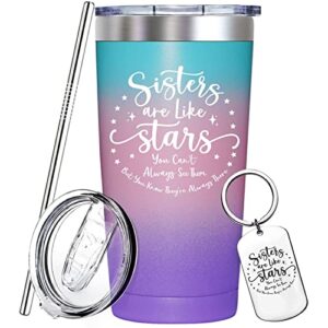 spenmeta sisters gifts from sister - unique gifts for sister, funny sister birthday gifts from sister, little sister, big sister present ideas christmas graduation gift - cup tumbler