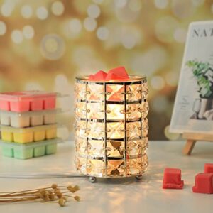 Wax Melt Warmer, Crystal Electric Wax Warmer for Christmas Decor, Scented Wax Warmer for Home Office Bedroom Living Room Decor