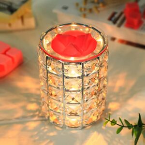 Wax Melt Warmer, Crystal Electric Wax Warmer for Christmas Decor, Scented Wax Warmer for Home Office Bedroom Living Room Decor