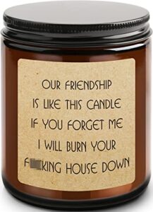 uenow lavender scented candles, best gifts for friends, friendship gifts for women men, gag gifts for her him, going away gifts on graduation, funny saying candle for birthday christmas thanksgiving