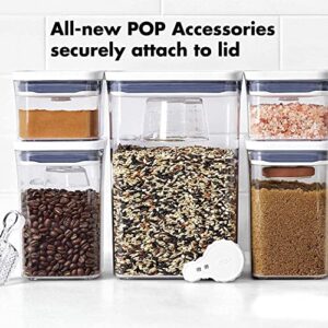 OXO Good Grips POP Container - Airtight Food Storage - 2.7 Qt Rectangle (Set of 4) for Rice and More