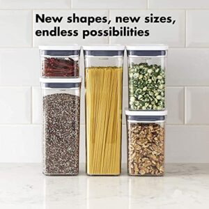 OXO Good Grips POP Container - Airtight Food Storage - 2.3 Qt Square (Set of 4) for Spaghetti and More