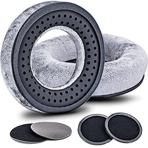 Ear Pads Replacement for MMX 300, DT 770 Pro, DT 880 Pro, DT 990 Pro, DT 1770 Pro, DT 1990 Pro, DT 177X, T 90, Softer Memory Foam, Extra Durability by JESSVIT (Grey)