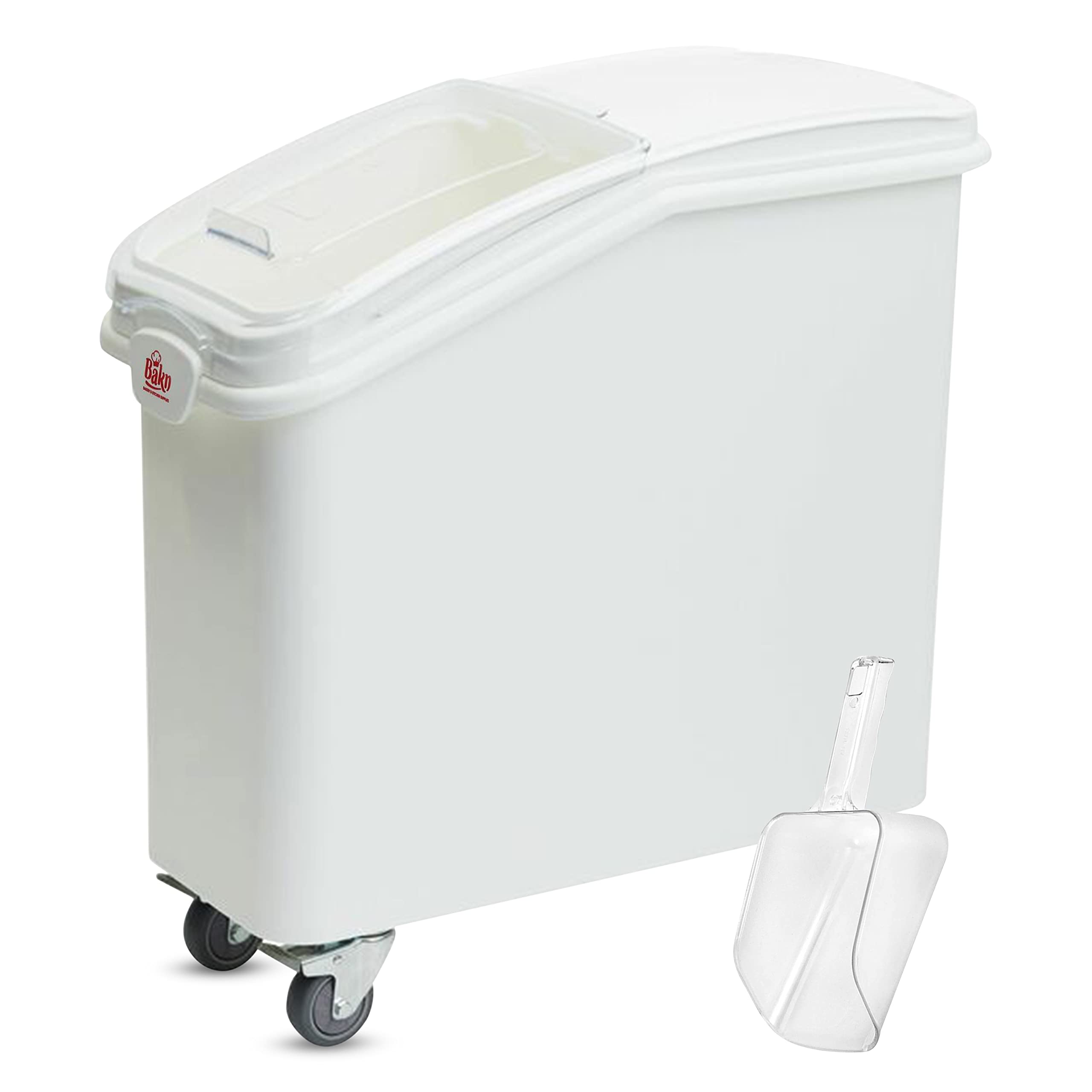 Bakn 21 Gallon / 335 Cup Mobile Ingredient Bin with Sliding Lid & Scoop Included