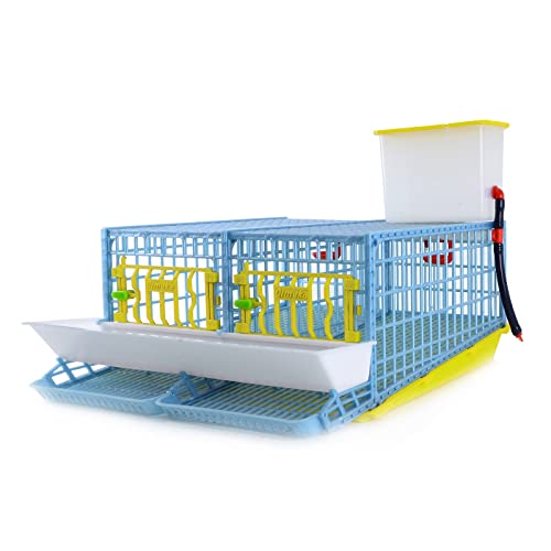 Quail Cage - 2 Section (Power-Washable, Durable, ABS Plastic) | Hatching Time