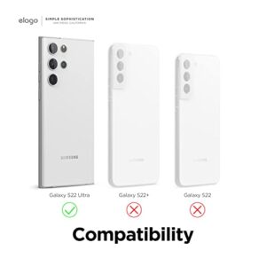 elago Clear Case Designed for Samsung Galaxy S22 Ultra - Precise Camera Cutouts, Sleek and Light Design, Protective Case, Shockproof Bumper Cover, Durable TPU and Polycarbonate Construction