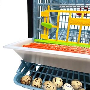 Hatching Time Quail Cage - 1 Layer (Power-Washable, Durable, ABS Plastic) | Cimuka