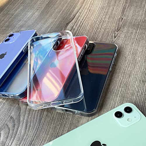 JJGoo Compatible with iPhone 12 Case & 12 Pro Case Clear Soft Transparent Shockproof Protective Slim Thin Bumper Phone Cover for 12 and 12 Pro - 6.1 inch