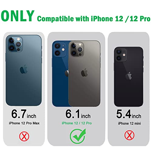 JJGoo Compatible with iPhone 12 Case & 12 Pro Case Clear Soft Transparent Shockproof Protective Slim Thin Bumper Phone Cover for 12 and 12 Pro - 6.1 inch