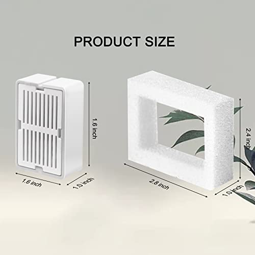 Cat Water Fountain Filters, Petilog 8 Carbon Filters& 2 Foams Filters with Holders, Pet Water Fountain Filters