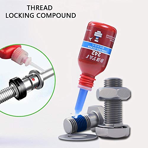 Madames 242/271 Blue Nut & Bolt Threadlocker, 10mL, Red