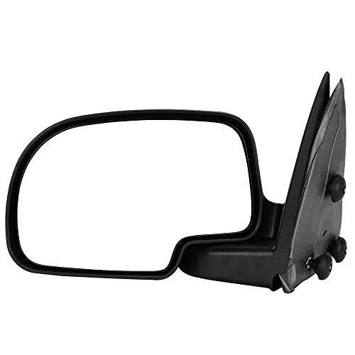 YITAMOTOR Left Driver Side Towing Mirror Compatible with Chevy GMC 99-06 Silverado Sierra (07 Classic Only), 00-06 Chevy Tahoe Suburban 1500 2500 GMC Yukon XL, Manual Folding Trailer Tow Mirror