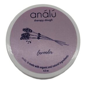 Analu (Lavender) Therapy Dough - Handmade Natural Plant Based Dough for Calming, Relaxation and Aromatherapy (Pack of 1) (Lavender)