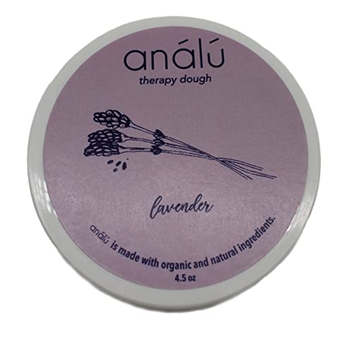 Analu (Lavender) Therapy Dough - Handmade Natural Plant Based Dough for Calming, Relaxation and Aromatherapy (Pack of 1) (Lavender)